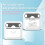 Pocket Printer, Portable  Thermal Printer, for Android or IOS APP, Inkless Printer Gift for Kids, Friends 9