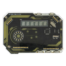 Desktop Digital Clock Electronic DIY Kit Cyberpunk Innovation Clock Soldering Fabrication Kit Gaming Desktop Ornament