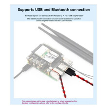 Waveshare for Raspberry Pi 5 PCIe to MiniPCIe Expansion Board with 16P Cable GPIO Header Support USB for RPI 5