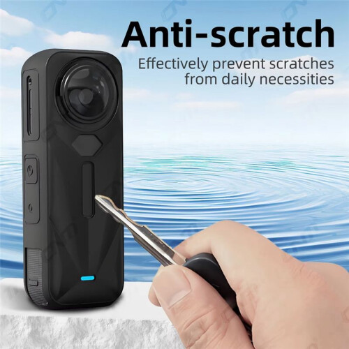 For  X5 Panoramic Action Camera Protective Case Silicone Shockproof Protective Case Cover for Insta 360 X5