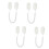 4 Pcs Anti Lost Rope Hook Remote Control Holder Lanyard Security Cable Multi Purpose Hooks Home Storage Ganization White 1