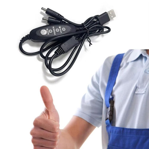 2PCS USB Fan Speed Controller 3 Stage Wind Power Adjustment Cooling Clothes Fan Cable Fan Controller Adaptor Connector 2