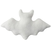 Halloween Bat Plush Pillow Bat Modeling Pillow Halloween Gothic Bat Plush Pillow White