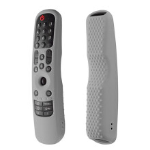Shockproof Silicone Remote Cover for TV an-MR21 MR22 Protective Sleeve,Light Gray