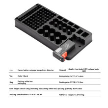 Battery Storage Box Organizer Holder with Digital Display and Tester for Battery Level Check for AAA AA C D 9V