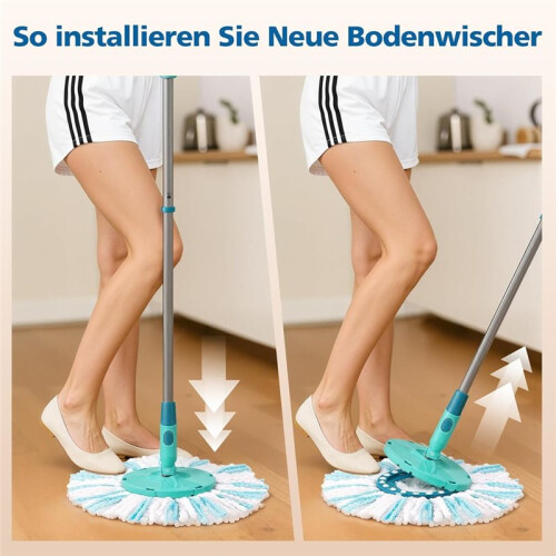 Replacement  for  Clean Twist Disc Mop Ergo/ Clean Twist Disc Mop Micro Set, for All Floor 1