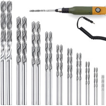 20 Stuks Diamantboorbits Set Twist Diamond Tip Boor Heavy Duty Diamantboorset voor Sieraden van Glastegels