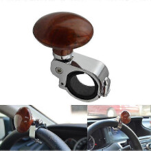 Manilla giratoria para volante de coche/camión de alta resistencia con pomo de potencia tipo "suicida" de aluminio.