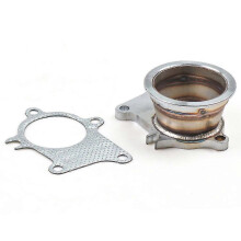 Adattatore di conversione da flangia di scarico del tubo di scarico turbo a 5 bulloni T3/T4 a V-band da 3"