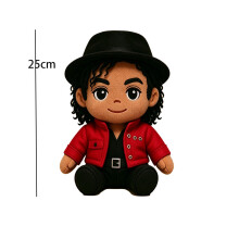 Iconic Michael Jackson Character Plush Toy With Short Hair For Home Decor Gift Ideas And
