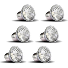 Confezione da 6 lampade solari a spettro completo UVA+UVB da 75 W per prendere il sole/lampadina/luce per lucertola barbuta drago camaleonte