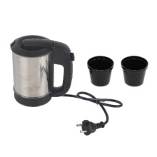 Bouilloire électrique miniature 0,5 l en acier inoxydable avec arrêt automatique, idéale pour les voyages et les casseroles (taille UE 22).