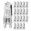 20 ampoules halogènes G9, ampoules halogènes transparentes à intensité variable de 18 W 1