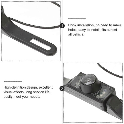 Backup Camera For Car Waterproof Reversing Camera Night Vision Rear View Camera 2