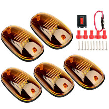 5Pcs Wireless Cab Lights Easy Install Weatherproof Improved Visibility Bright Roof Lights with Indicator And Signal Functions for Truck Roof