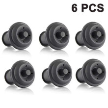 Ensemble de 6 pièces pour conserver le vin, bouchons sous vide, bouchon de vin, scelleuse de bouteille réutilisable pour pompe à vide