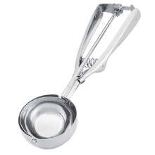 Cuillère à glace en acier inoxydable, cuillère à biscuits, cuillère à glace à gâchette (6 cm de diamètre)