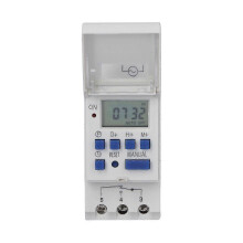 THC15A Programmable Timer Guide Rail Type LCD Time Relay Switch for Street Lamp Neon Lights DC 24V
