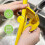 Max Juice Extraction Lemon Lime Squeezer EasytoUse Flat Lemon Squeezer with Leverage Squeezer with Built in Strainer SMTX 2