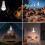 USB Rechargeable LED Light Bulbs, Afoskce Portable Camping Light with Remote Timer, 5 Lighting Modes 2
