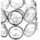 Crystal Napkin Rings, Beads Napkin Holder, Table Decor 6 Pack, Silver 3