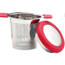 Premium Stainless Steel Tea Strainer Insulated Silicone Handle Tea Infuser Household Kitchenware Tea Filter For Home Office Filter Cute Design f26