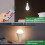 USB Rechargeable LED Light Bulbs, Afoskce Portable Camping Light with Remote Timer, 5 Lighting Modes 4