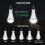 USB Rechargeable LED Light Bulbs, Afoskce Portable Camping Light with Remote Timer, 5 Lighting Modes 5