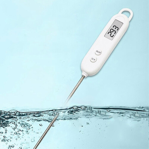 Wharick Cooking Thermometer LCD Screen Instant Read Stainless Steel Digital Temperature Sensor 2