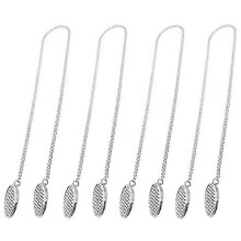 Lot de 4 porte-serviettes avec pinces et chaînette flexible, idéale pour les seniors (A f54).