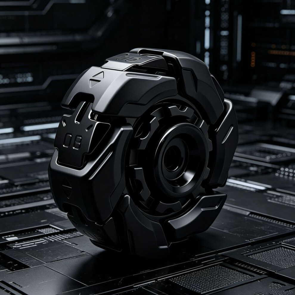 (Black) Metal With Gyroscopes Rotation Design For Stress Relief Enhancement Focus And