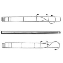 Barre de penderie suspendue multifonctionnelle en acier inoxydable, réglable et extensible, pour balcon ou salle de bain f26