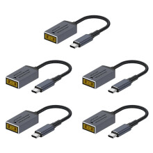 5X PD100W per Square Jack A USB Type-C Cavo di Ricarica Compatibile con Caricabatterie per Laptop per