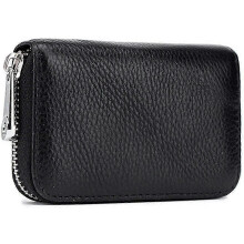 1009920159286Leren mini creditcard portemonnee met rits voor dames" f26