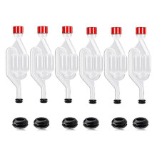 Brew Airlock Kit, 12 Airlocks And 6 Sealing Rings, Plastic Wine Airlock For Fermenting, Brewing, Be f74