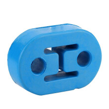 Ganci di scarico universali da 12 mm in silicone blu, 4 pezzi corti