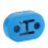 Universal 12mm Exhaust Hangers Blue Silicone 4PCS Short 1