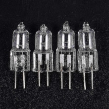 Lampadina alogena da 12V 20W con attacco G4 a 2 pin, 4 pezzi, luce bianca calda f26