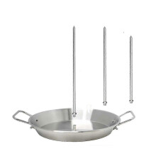 Accessoire pour grill Gyros avec 3 pointes interchangeables pour la cuisson verticale