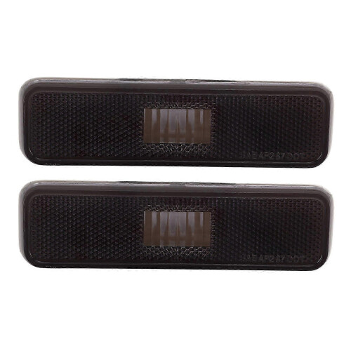 2PCS Car Front Side Marker Light CH2550101 Bright Light Replacement For Dodge Aspen 1976?1979 Black