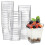 50 vasos pequeños transparentes para postre, reutilizables y ecológicos. 1