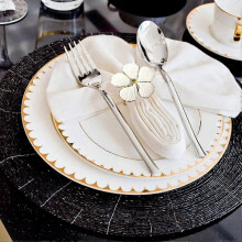Lot de 6 ronds de serviette à fleurs, porte-serviettes floraux, décoration de table pour mariage f54