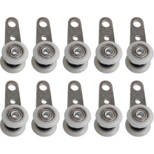 10pcs Rollers for Bay Windows or Sliding Doors - In Metal and Plastic10 small hanging wheels f26