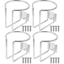 Porte-gobelet universel en acier inoxydable pour bateau, compatible avec les yachts et autres embarcations marines.