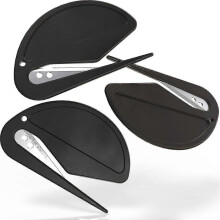 Brieföffner – Elegant Schwarz – Scharf und effizient – Öffnet Briefumschläge mühelos (3er-Pack)