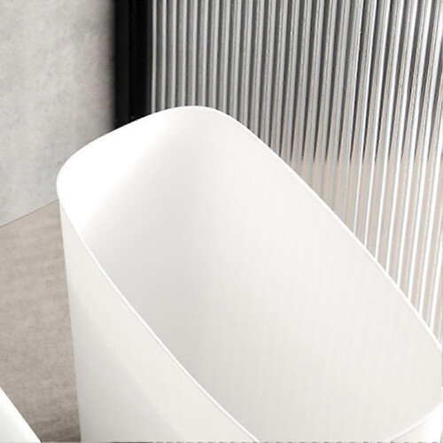 Modern Narrow Trash Basket Plastic Home Office Bathroom Essential 2