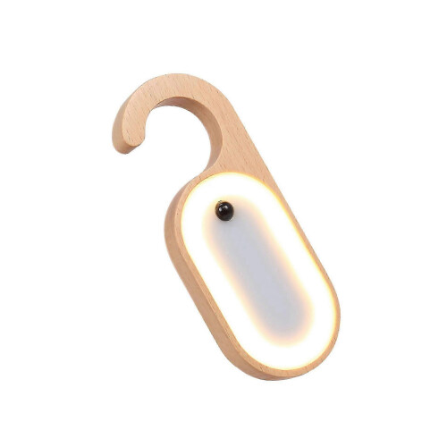 Night Light Motion Sensor Wood Wireless Smart Night Light - Portable and Convenient Illumination