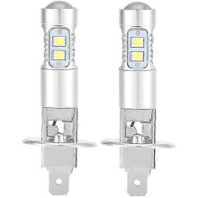 Headlight Bulbs, 2x H1 6000K Super White 100W LED Headlight Bulbs Kit Low Beam