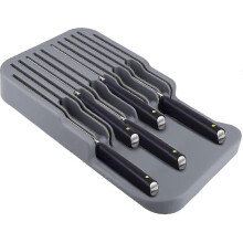 Bloque de cuchillos horizontal - Organizador de cuchillos para cocina, bloque de cuchillos para cajón
