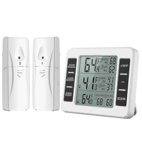 Draadloze digitale thermometer met 2 sensoren